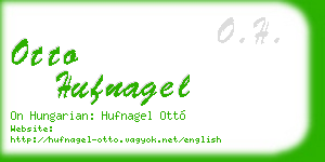 otto hufnagel business card